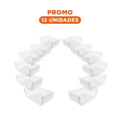 PACK12 MODULO AEREO METALICO BLANCO 29X20X27CM PARA OPTIMIZAR ESPACIO Y+REGALO STICKER