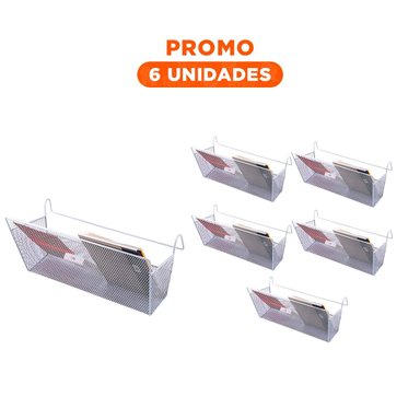 PACK6 HERRAMIENTA DE HOGAR 26X8X13 CM DE BLANCO DE ALTA RESISTENCIA EN SU CASA