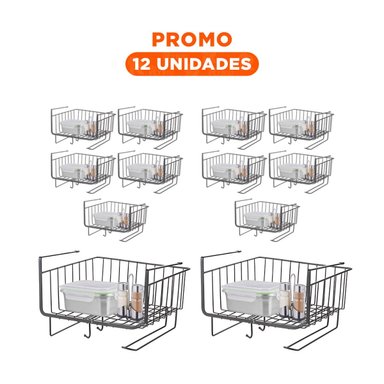 PACK12 TORRE DE ALAMBRE 28,5X20X27 CM NEGRO CON SOPORTE ESTABLE Y+REGALO STICKER