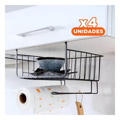 PACK4 EQUIPO AUXILIAR 28,5X20X27 CM NEGRO PARA ESPACIOS CON MUCHA GANA REAL