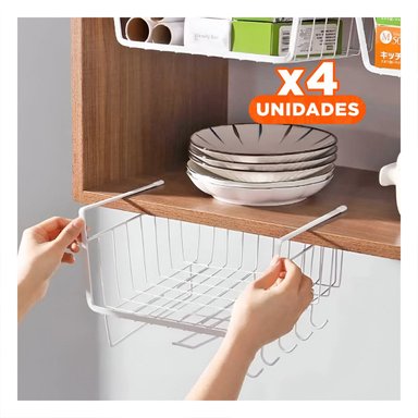 PACK4 EQUIPO AUXILIAR 28,5X20X27 CM BLANCO PARA ESPACIOS CON MUCHA GANA REAL