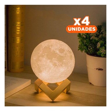 PACK4 BIENESTAR HUMIDIFICANTE CON LAMPARA DE LUNA PARA CASA - 1