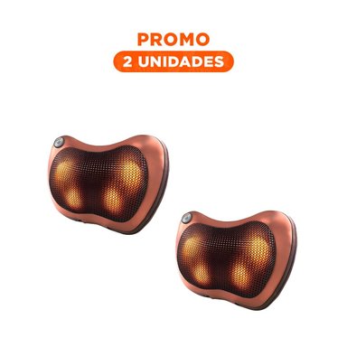 PACK2 ALMOHADA ELECTRICA DE MASAJE PARA RELAJAR ESPALDA Y CUELLO
