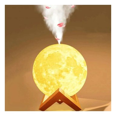 PACK2 NOCHE HUMIDIFICANTE CON ILUMINACION DE LUNA PARA HOGAR Y+PAPEL REGALO - 2
