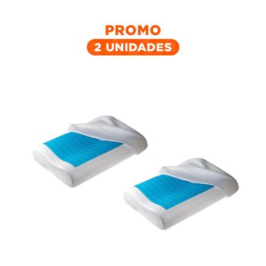 PACK2 MODELO CERVICAL ORTOPEDICO CON GEL PARA DESCANSO NATURAL Y USO DIARIO