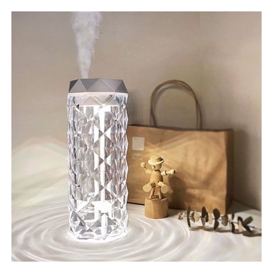 PACK6 APARATO MODERNO HUMIDIFICADOR INTELIGENTE 1L CRISTAL CON LED SUAVE Y+PAPEL REGALO - 2