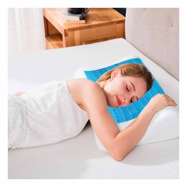 PACK4 PROPUESTA CERVICAL ORTOPEDICA CON GEL PARA DORMIR COMODO CADA NOCHE Y+REGALO STICKER - 5