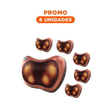 PACK6 RESPALDO DE MASAJE ELECTRICO PARA ESPALDA Y LUMBAR EN CASA