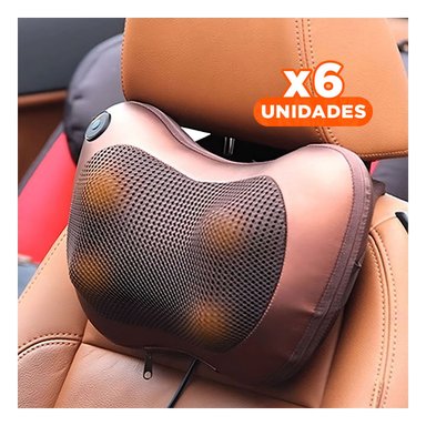 PACK6 ALMOHADA TERMICA MASAJEADORA PARA CUELLO Y ESPALDA Y+REGALO STICKER