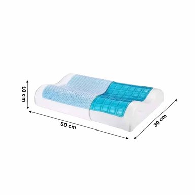 PACK2 LINEA CERVICAL ORTOPEDICA CON GEL PARA DORMIR MEJOR Y CUIDAR EL CUELLO Y+PAPEL REGALO - 4