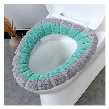 PACK4 ASIENTO AFELPADO PARA INODORO SUAVE LAVABLE Y COMODO DIARIO HOGAR - 3