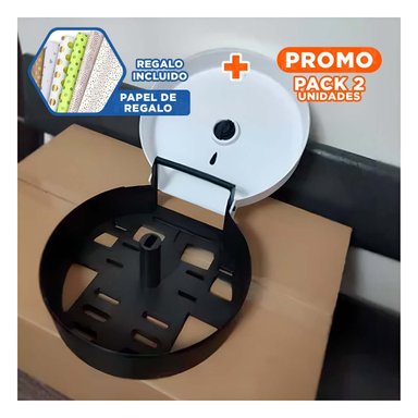 PACK2 GESTION DE PAPEL HIGIENICO JUMBO EN BLANCO Y NEGRO PARA AREAS COMPARTIDAS Y+PAPEL REGALO