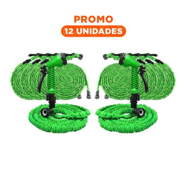 PACK12 PRODUCTO EXPANDIBLE DE RIEGO DE 15 METROS PARA JARDÍN Y USO FRECUENTE Y+REGALO STICKER
