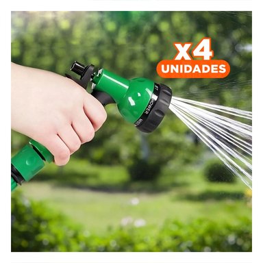 PACK4 EQUIPO AJUSTABLE DE RIEGO DE 15 METROS PARA JARDINES Y PATIO DEL HOGAR
