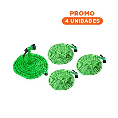 PACK4 IMPLEMENTO AJUSTABLE DE RIEGO DE 30 METROS PARA JARDÍN Y USO DIARIO Y+REGALO STICKER