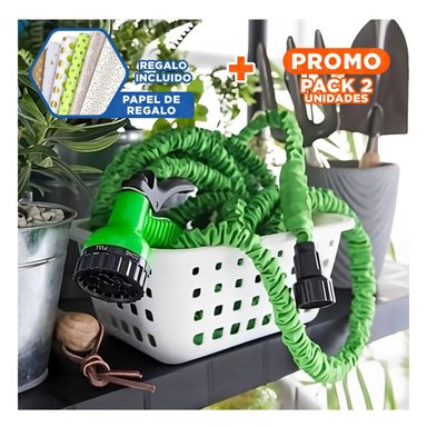 PACK2 ACCESORIO AJUSTABLE PARA RIEGO DOMESTICO Y ASEO DE ESPACIOS DEL HOGAR Y+PAPEL REGALO