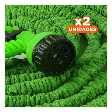 PACK2 SISTEMA DE RIEGO EXPANDIBLE DE 60 METROS PORTATIL PARA AGUA EN HOGAR Y+REGALO STICKER