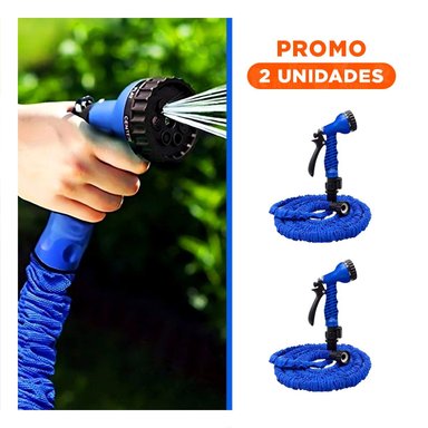 PACK2 SISTEMA HOGAR EXPANDIBLE DE 22 METROS AZUL PARA RIEGO EXTERIOR
