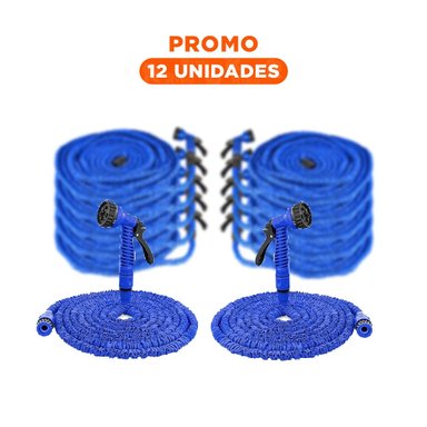PACK12 TUBO AGUA 30 METROS - AZUL PARA USO EN JARDIN Y HOGAR Y+REGALO STICKER