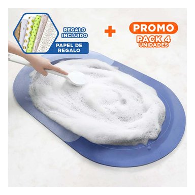 PACK4 COBIJA SUAVE HOME AZUL ACERO DISENO COMODO Y LIGERO PARA USO DIARIO Y+PAPEL REGALO