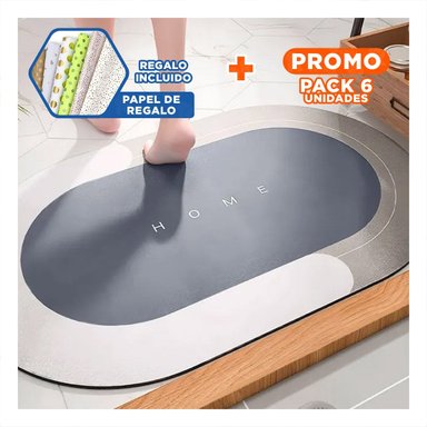 PACK6 TAPIZ DECORATIVO HOME PLOMO FUNCIONAL Y SUAVE PERFECTA PARA CUALQUIER AREA Y+PAPEL REGALO - 1