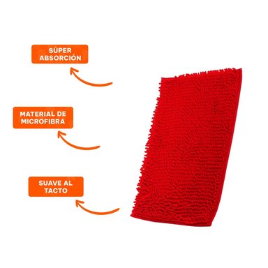 PACK4 COBIJA SUAVE MICROFIBRA 40X60CM ROJO DISENO COMODO Y FACIL DE LIMPIAR Y+PAPEL REGALO - 3