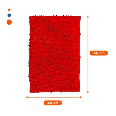 PACK4 COBIJA SUAVE MICROFIBRA 40X60CM ROJO DISENO COMODO Y FACIL DE LIMPIAR Y+PAPEL REGALO - 4
