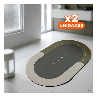 PACK2 ALFOMBRILLA LIGERA HOME MARRON FUNCIONAL Y SUAVE PARA CUALQUIER AREA Y+REGALO STICKER - 1