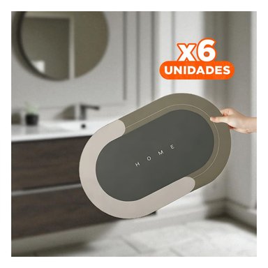 PACK6 TAPIZ LIGERO HOME MARRON PARA CASA USO DIARIO Y DECORACION INTERIOR Y+REGALO STICKER