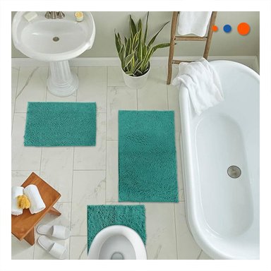 PACK12 TAPIZ DECORATIVO MICROFIBRA 40X60CM VERDE AGUA RESISTENTE Y LIGERO Y+PAPEL REGALO - 3