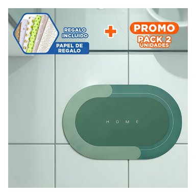 PACK2 COBIJA LIGERA HOME VERDE FORMATO OVALADO PERFECTO PARA DECORAR ESPACIOS Y+PAPEL REGALO