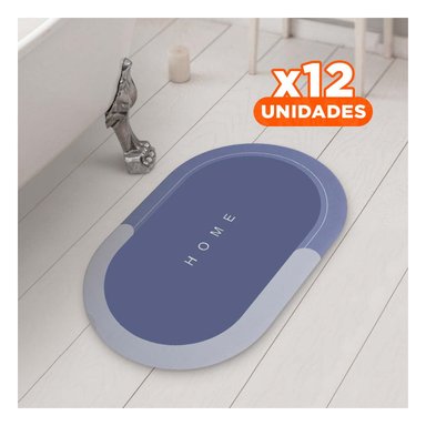 PACK12 TAPIZ FUNCIONAL HOME AZUL ACERO DISENO COMODO Y FACIL DE LIMPIAR EN CASA - 1
