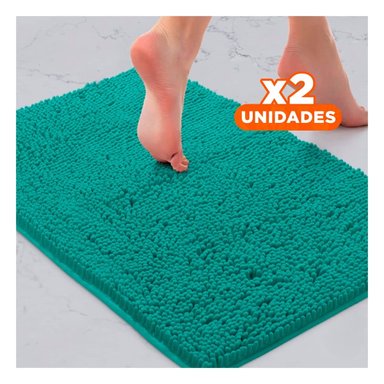 PACK2 COLCHONETA LIGERA MICROFIBRA 40X60CM VERDE AGUA FUNCIONAL Y SUAVE Y+REGALO STICKER