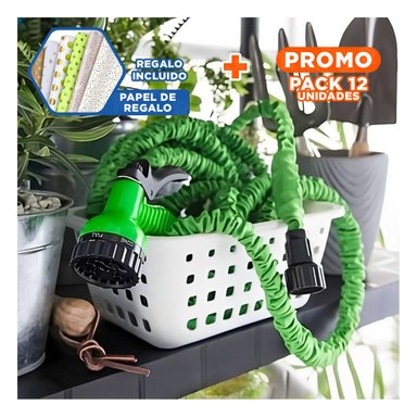 PACK12 SOLUCION AJUSTABLE PARA RIEGO DOMESTICO Y CUIDADO DE AREAS EXTERIORES Y+PAPEL REGALO