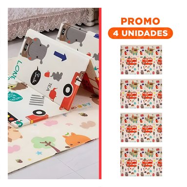 PACK4 CARPETA INFANTIL DE DECORACION HOGAR PARA CASA SALA DORMITORIO SUAVE Y+REGALO STICKER - 1