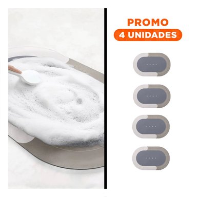 PACK4 TAPIZ SUAVE HOME PLOMO MATERIAL RESISTENTE Y LIGERO PARA USO DIARIO Y+REGALO STICKER