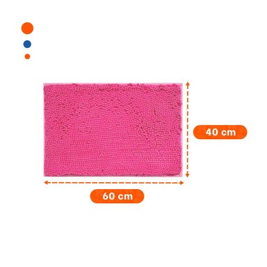 PACK4 COLCHONETA COMODA MICROFIBRA 40X60CM ROSADO FORMATO RECTANGULAR PERFECTO - 4
