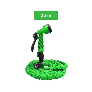 PACK2 ACCESORIO FLEXIBLE DE RIEGO DE 15 METROS PARA JARDÍN Y USO EN CASA Y+PAPEL REGALO - 4