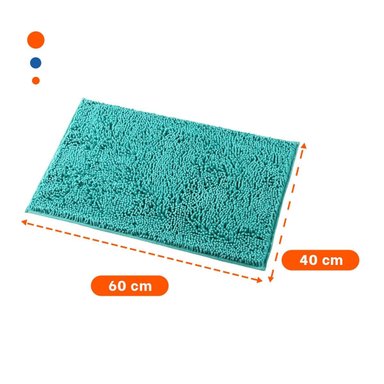 PACK2 COLCHONETA COMODA MICROFIBRA 40X60CM VERDE AGUA FORMATO RECTANGULAR Y+PAPEL REGALO - 4