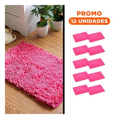 PACK12 PROTECTOR LIGERO MICROFIBRA 40X60CM ROSADO PARA CASA USO DIARIO Y+REGALO STICKER