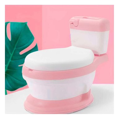 PACK2 MODELO SANITARIO INFANTIL ROSADO PARA CASA CON USO SIMPLE Y COMODO Y+REGALO STICKER - 5
