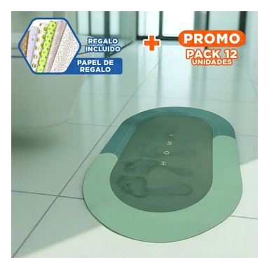 PACK12 MANTEL SUAVE HOME VERDE MATERIAL RESISTENTE Y LIGERO PARA USO DIARIO Y+PAPEL REGALO