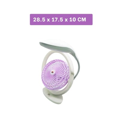 PACK4 SOPLADOR RECARGABLE CON LAMPARA DE MESA Y 3 VELOCIDADES LILA Y+REGALO STICKER - 4
