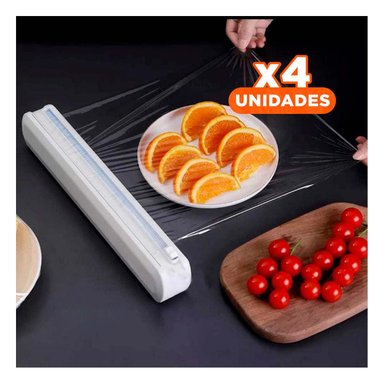 PACK4 HERRAMIENTA DISPENSADORA PARA FILM Y PAPEL ALUMINIO USO FUNCIONAL