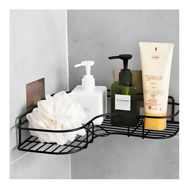 BLOQUE METAL DE 1 NIVEL FORMA DE L NEGRO PARA DECORACION MINIMALISTA HOGAR Y+LIGAS REGALO