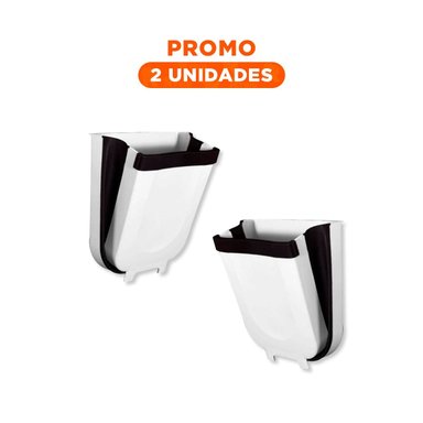 PACK2 PAPELERO FLEXIBLE BLANCO PARA BASURA DISEÑO COMPACTO Y FIRME PARA DIARIO