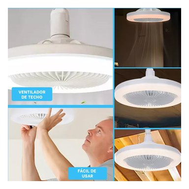 LAMPARA LUZ LED 30 W E27 E26 CON CONTROL REMOTO BLANCO PARA HOGAR Y+POST IT - 1