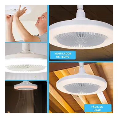 PACK4 LUMINARIA MODERNA LED 30 W E27 E26 CON CONTROL REMOTO BLANCO PARA CASA Y+REGALO STICKER - 2