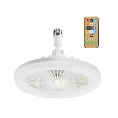 ILUMINACION VENTILADOR TECHO LED 30 W E27 E26 CON CONTROL REMOTO BLANCO Y+REGALO STICKER - 3