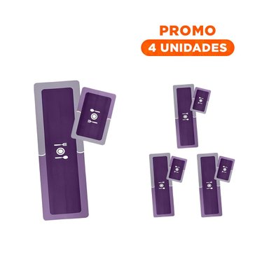 PACK4 ACCESORIO DE PISO ANTIDESLIZANTE PARA COCINA Y ZONAS DE CASA MORADO Y+REGALO STICKER - 1